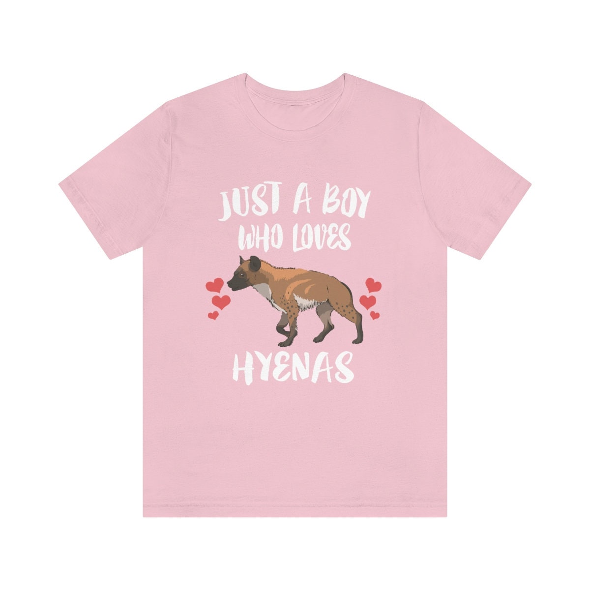 Just A Boy Who Loves Hyenas Shirt, Hyena Lover Shirt, Hyena Lover Gift, Hyena Shirt, Hyena Tee, Animal Adult Kids Image 4