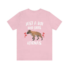 Just A Boy Who Loves Hyenas Shirt - hyena print design