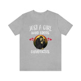 Just A Girl Who Loves Chimpanzees Shirt, Chimpanzee Shirt, Chimpanzee Gift, Chimpanzee Lover, Animal Lover Adult Toddler Kids Gift T-Shirt Image 1