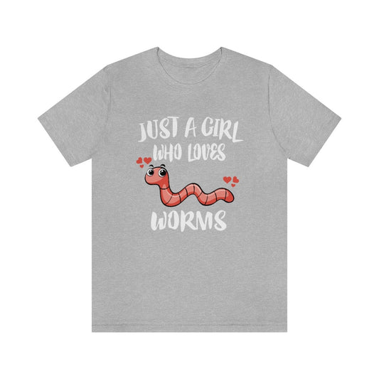 Worm T-Shirt for Girls - worm print design