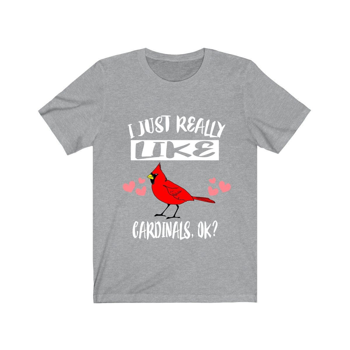 I Just Really Like Cardinals Birds Shirt, Cardinal Lover Shirt, Birding Gift, Cardinal Bird Shirt,  Adult Toddler Kids Gift T-Shirt Image 3