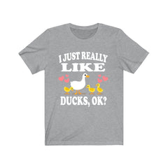 I Just Really Like Ducks Shirt, Duck Shirt, Duck Lover Gift, Bird Lover Shirt, Animal Lover Adult Toddler Infant Kids Gift T-Shirt Image 3