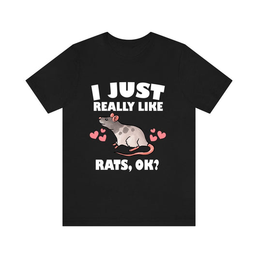 I Just Really Like Rats Shirt - rat print design