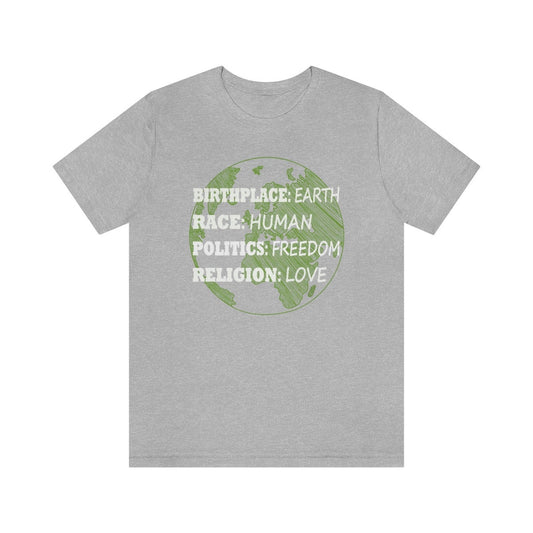 Birth Place Earth Race Human Rights Shirt - human rights advocate design