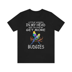Little Voices Get More Budgies Shirt - budgie print design