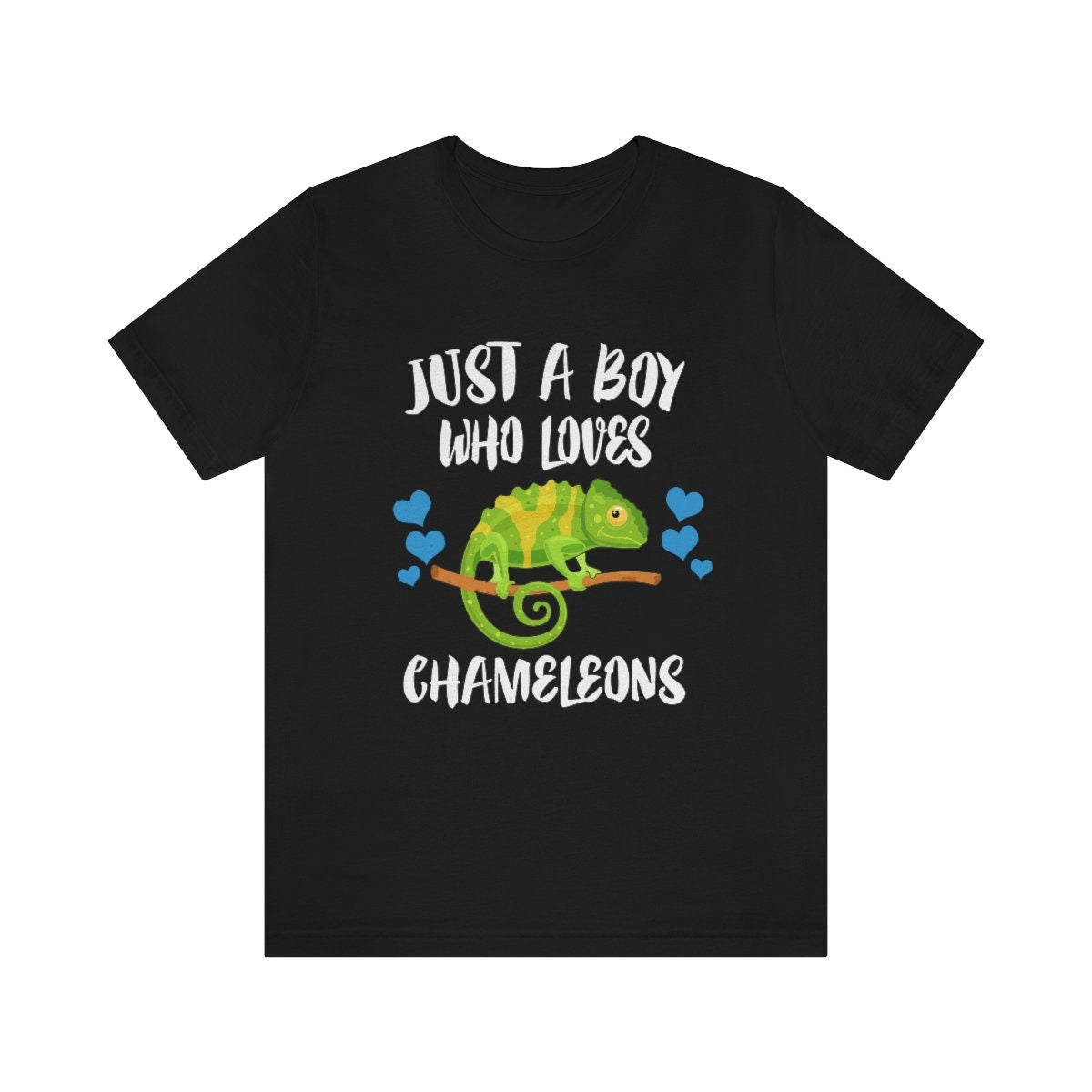 Just A Boy Who Loves Chameleons Shirt, Chameleon Lover Shirt, Chameleon Shirt, Chameleon Owner Gift, Animal Adult Kids T-Shirt Image 1