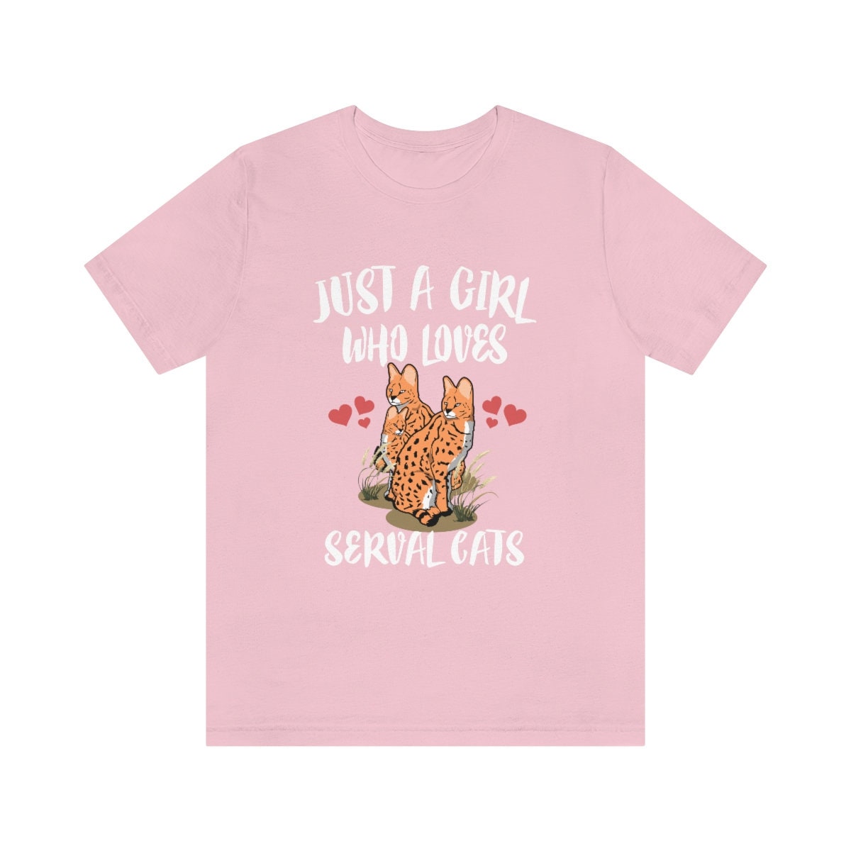 Just A Girl Who Loves Serval Cats Shirt, Serval Cat Lover Gift, Serval Cat Shirt, Animal Lover Adult Toddler Infant Kids Gift T-Shirt Image 3