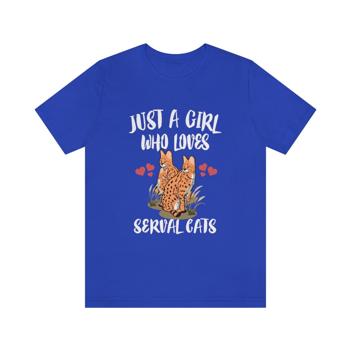 Just A Girl Who Loves Serval Cats Shirt, Serval Cat Lover Gift, Serval Cat Shirt, Animal Lover Adult Toddler Infant Kids Gift T-Shirt Image 4