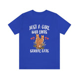 Just A Girl Who Loves Serval Cats Shirt, Serval Cat Lover Gift, Serval Cat Shirt, Animal Lover Adult Toddler Infant Kids Gift T-Shirt Image 4