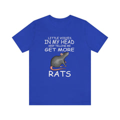 Little Voices Keep Telling Me Get More Rats Shirt - rat print design