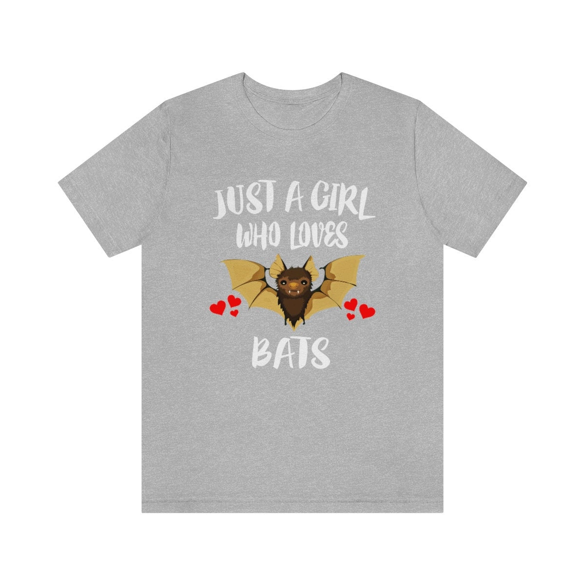 Just A Girl Who Loves Bats Shirt, Bat Lover Shirt, Bat Lover Gift, Bat Shirt, Animal Adult Toddler Kids T-Shirt Image 2
