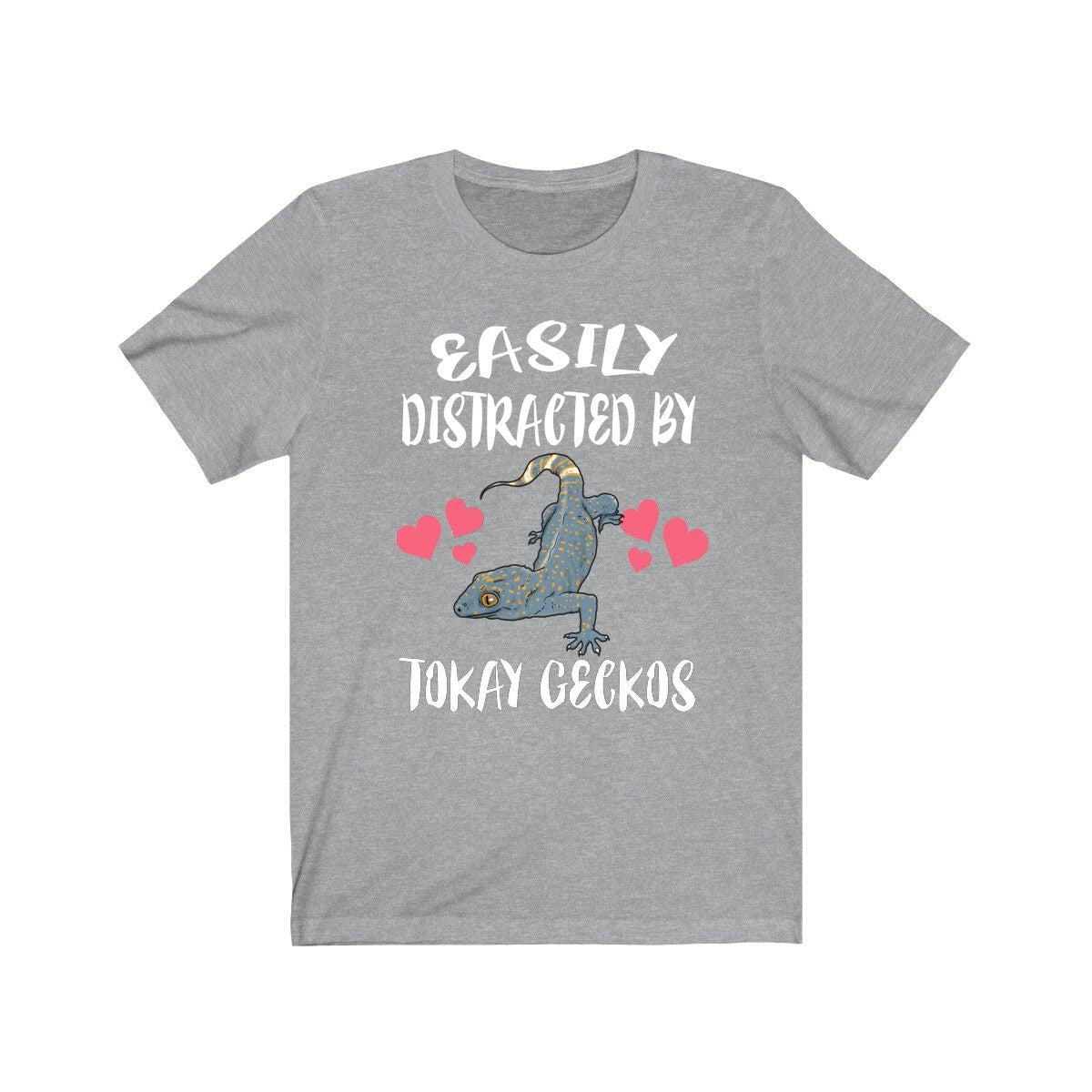 Easily Distracted By Tokay Geckos Lizards Shirt, Gecko Lover Shirt, Tokay Gecko Gift, Lizard Shirt, Adult Kids Animal T-Shirt Image 3