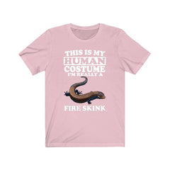 This Is My Human Costume I'm Really A Fire Skink Shirt - fire skink print design