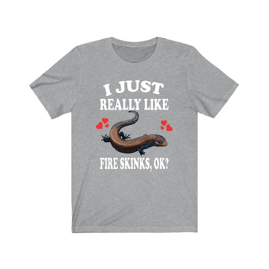 I Just Really Like Fire Skinks Lizard Shirt - fire skink print design