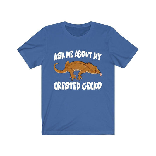 Ask me about crested geckos pet lizard lover tee