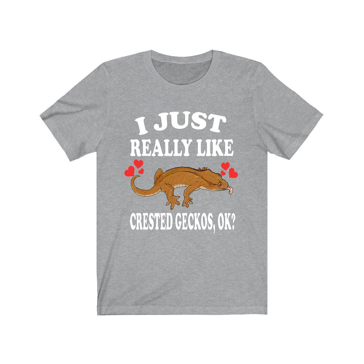 I Just Really Like Crested Geckos Ok Lizards Shirt, Gecko Lover Shirt, Crested Gecko Gift, Pet Lizard Shirt, Adult Kids Animal T-Shirt Image 3