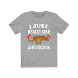 I Just Really Like Crested Geckos Ok Lizards Shirt, Gecko Lover Shirt, Crested Gecko Gift, Pet Lizard Shirt, Adult Kids Animal T-Shirt Image 3