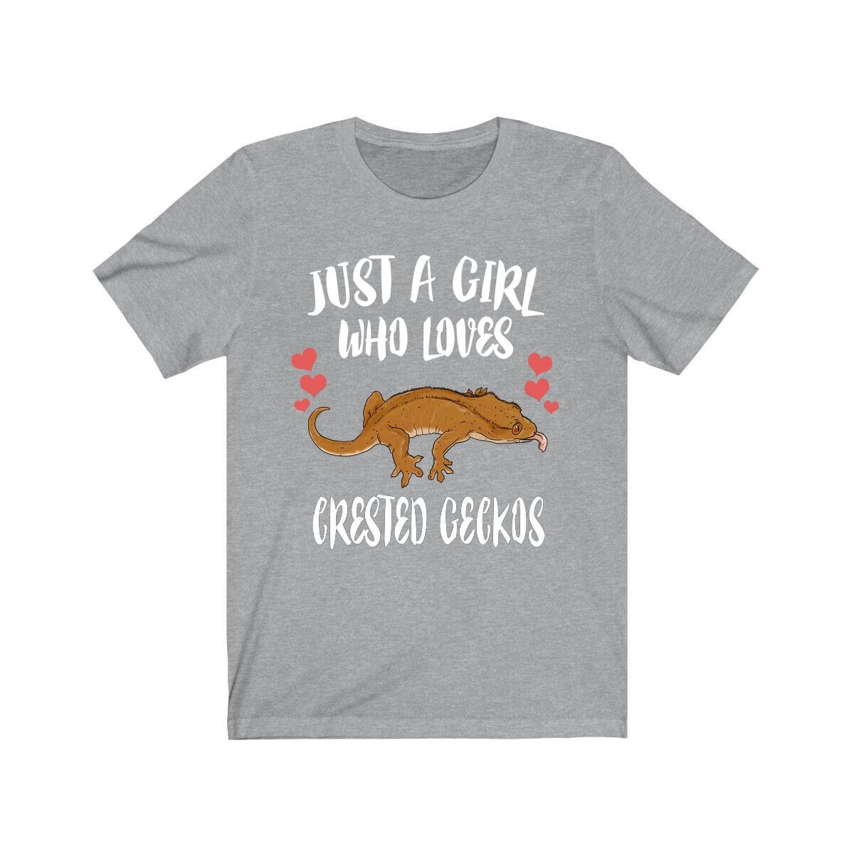 Just A Girl Who Loves Crested Geckos Lizards Shirt, Gecko Lover Shirt, Crested Gecko Gift, Pet Lizard Shirt, Adult Kids Animal T-Shirt Image 3