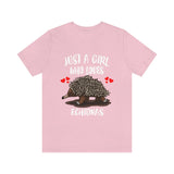 Just A Girl Who Loves Echidnas Shirt, Echidna Lover Gift, Echidna Shirt, Animal Lover Adult Toddler Infant Kids Gift T-Shirt Image 3