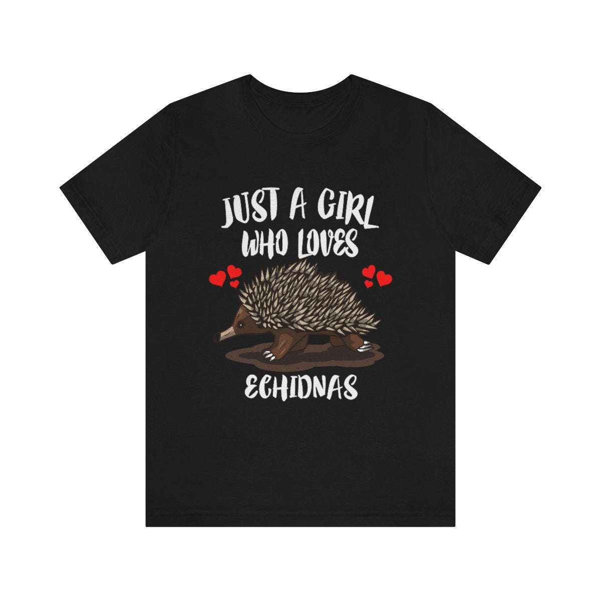 Just A Girl Who Loves Echidnas Shirt, Echidna Lover Gift, Echidna Shirt, Animal Lover Adult Toddler Infant Kids Gift T-Shirt Image 2