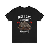 Just A Girl Who Loves Echidnas Shirt, Echidna Lover Gift, Echidna Shirt, Animal Lover Adult Toddler Infant Kids Gift T-Shirt Image 2