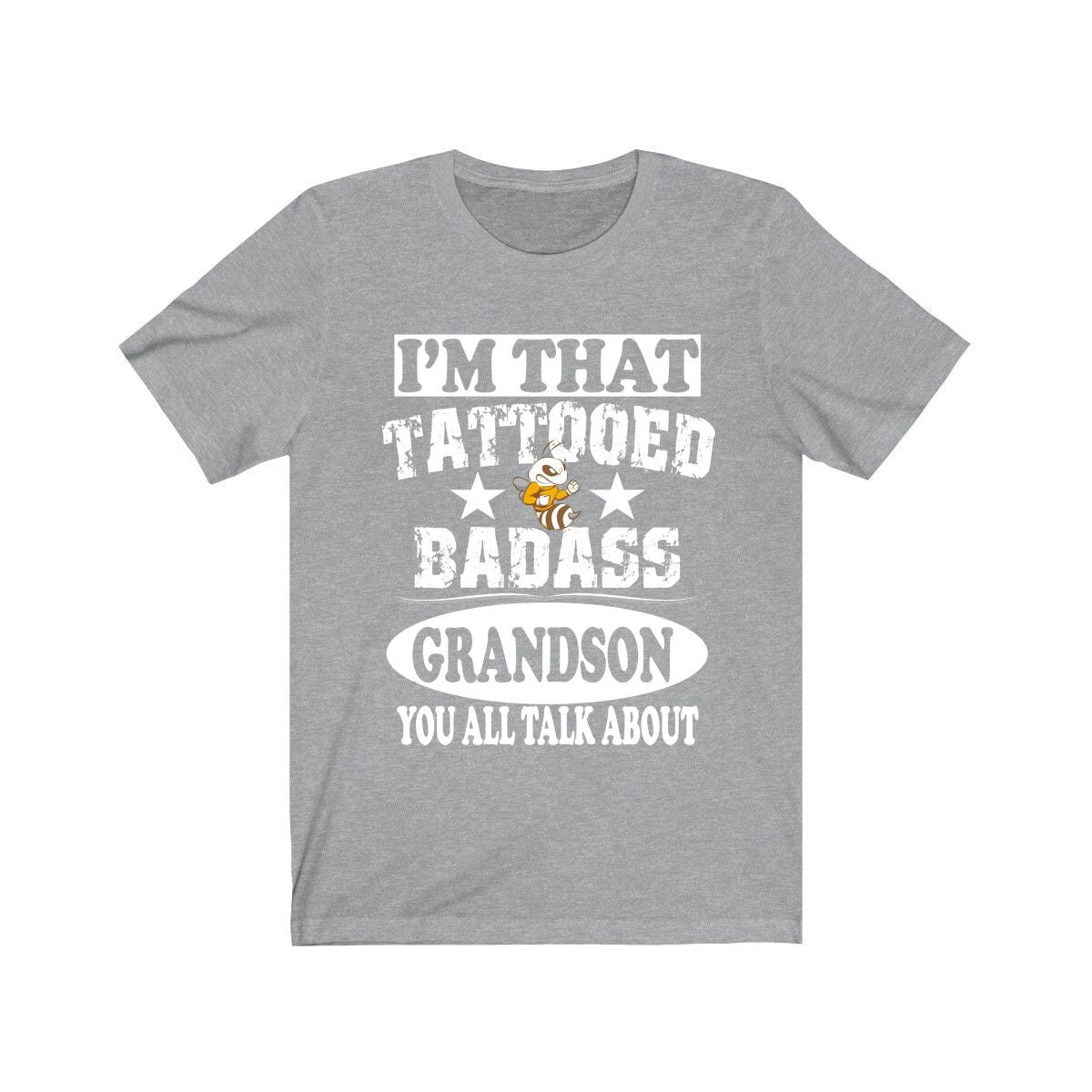 I'm That Tattooed Badass Grandson You All Talk About Shirt, Boy Brother Shirt, Big Brother Gift T-Shirt Image 3