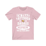 I'm That Tattooed Badass Nephew You All Talk About Shirt, Boy Brother Shirt, Big Brother Gift T-Shirt Image 4
