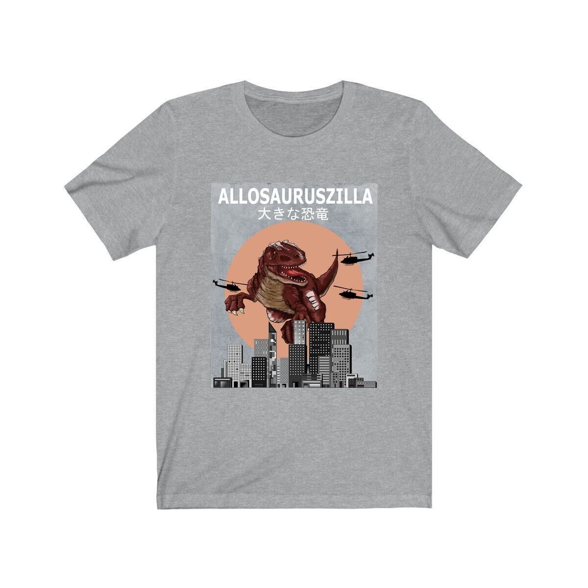 Allosauruszilla Allosaurus Dinosaurs Shirt, Giant Dinosaur Lover Shirt, Dinosaur Lover Gift, Allosaurus Dinosaur Gift T-Shirt Image 3