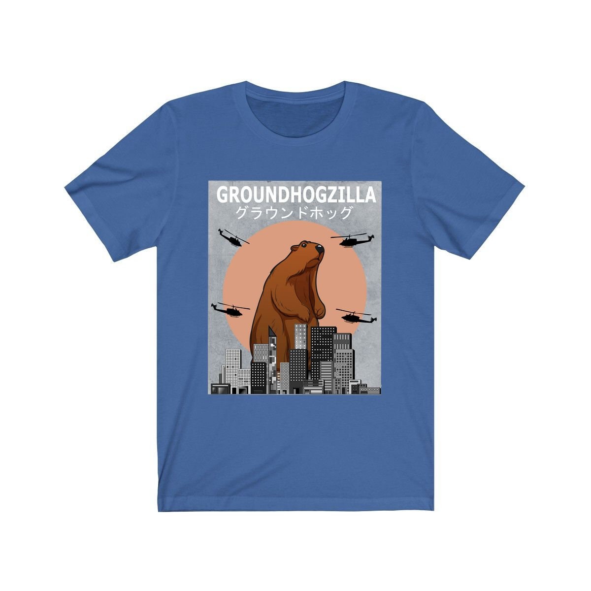 Groundhogzilla Funny Groundhog Shirt, Groundhog Lover Gift, Groundhog Shirt, Animal Lover Adult Toddler Infant Kids Gift T-Shirt Image 2