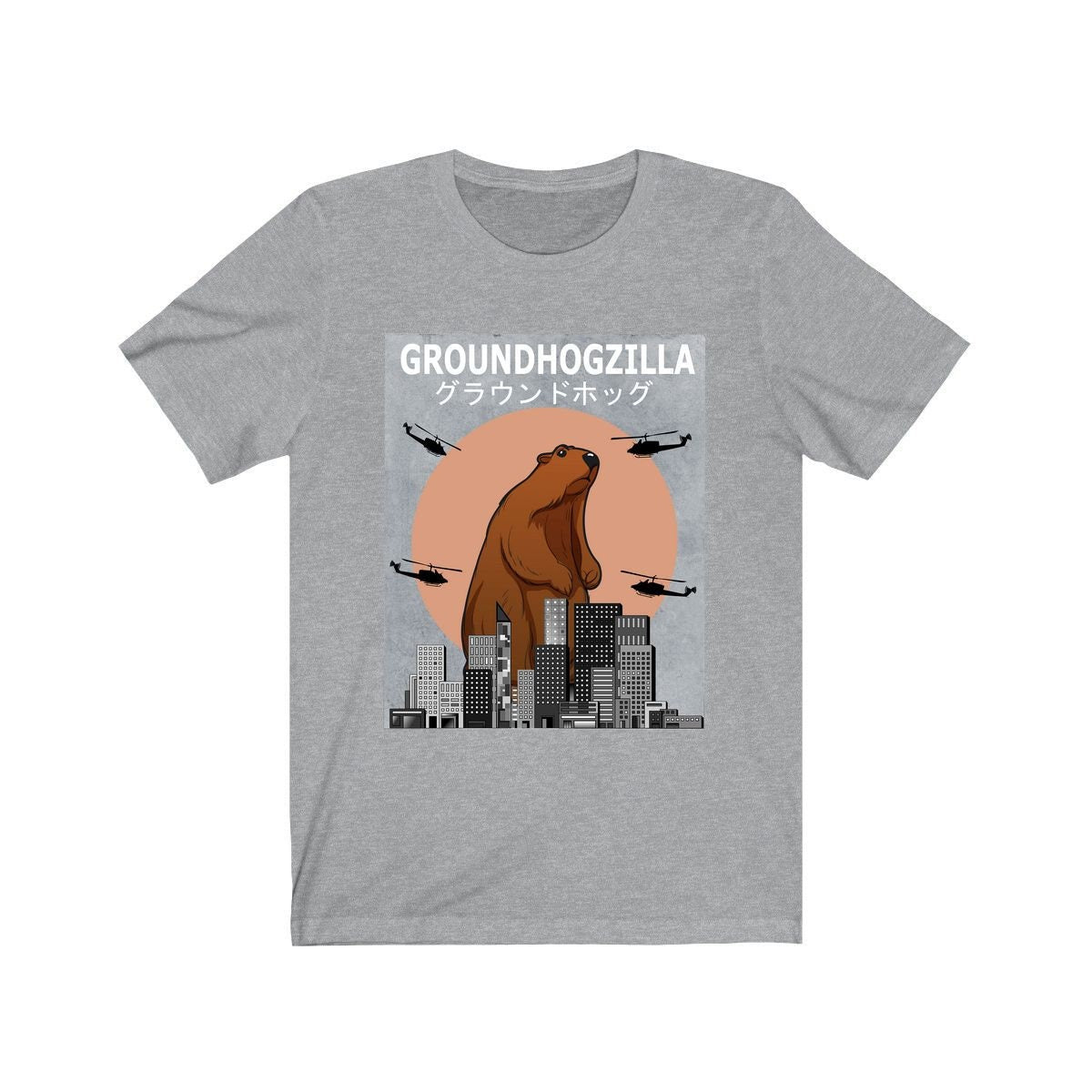 Groundhogzilla Funny Groundhog Shirt, Groundhog Lover Gift, Groundhog Shirt, Animal Lover Adult Toddler Infant Kids Gift T-Shirt Image 3