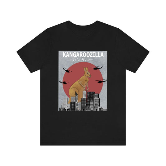 Kangaroozilla Kangaroo Funny Shirt - Kangaroozilla kangaroo print design