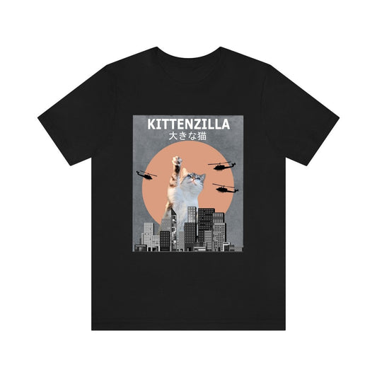 Kittenzilla Kitten Cat Funny Shirt - Kittenzilla kitten print design