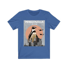 Penguinzilla funny Antarctic seabird penguin lover tee