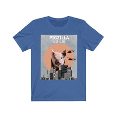 Pigzilla Pig Funny Shirt - Pigzilla print design
