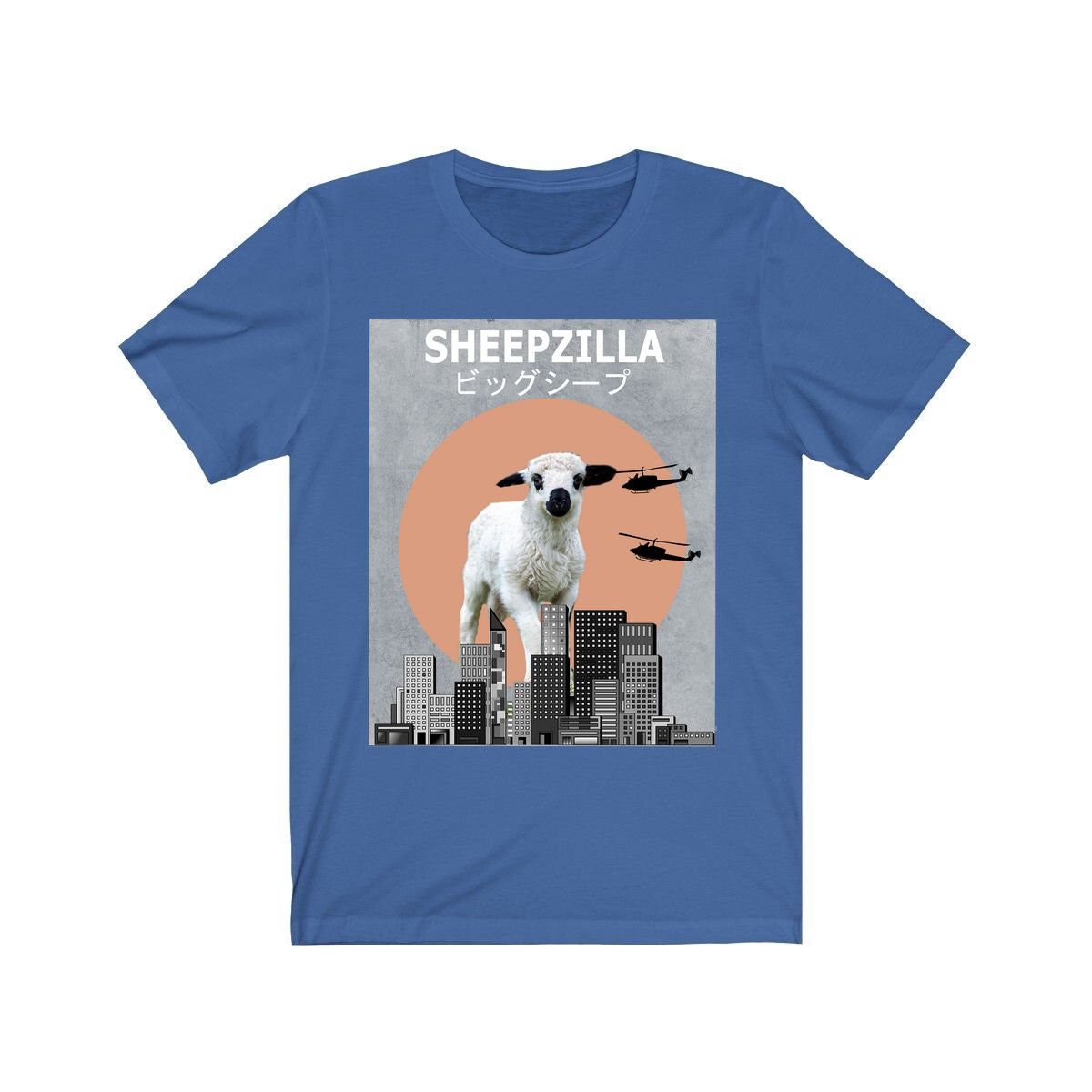 Sheepzilla Sheep Shirt, Funny Sheep Lover Shirt, Sheep Shirt, Sheep Lover Gift, Sheep Boy Girl T-Shirt Image 2