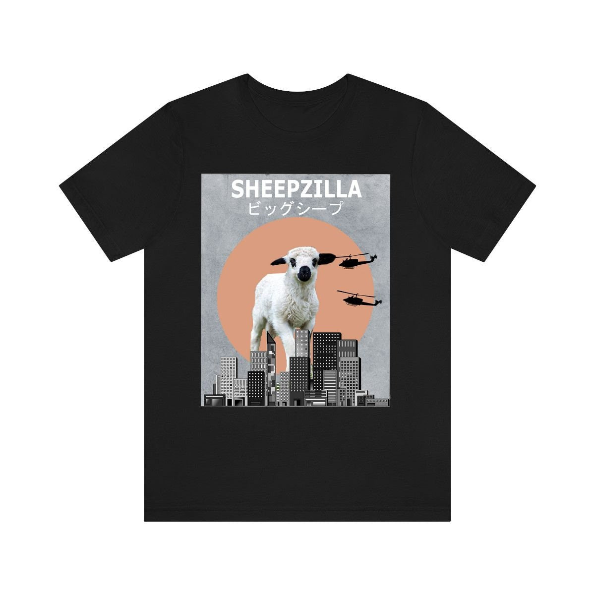 Sheepzilla Sheep Shirt, Funny Sheep Lover Shirt, Sheep Shirt, Sheep Lover Gift, Sheep Boy Girl T-Shirt Image 1