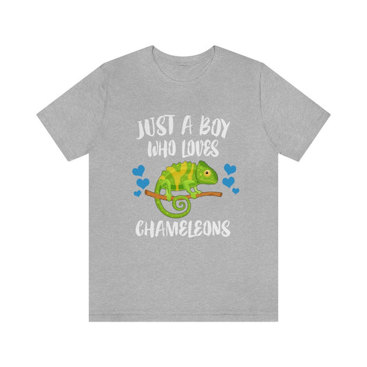Just A Boy Who Loves Chameleons Shirt - chameleon print design