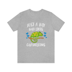 Just A Boy Who Loves Chameleons Shirt - chameleon print design