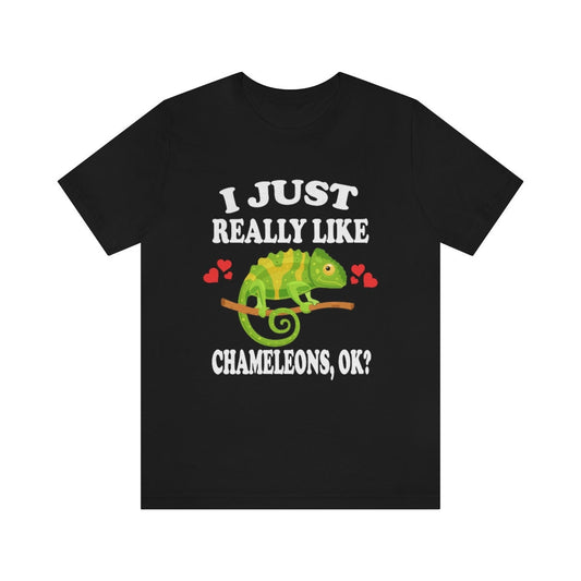 I Just Really Like Chameleons OK Shirt - chameleon print design