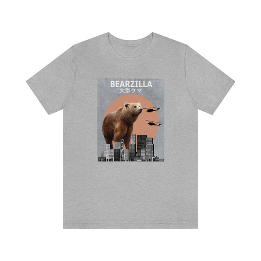 Bearzilla Bear Funny Shirt - Bearzilla bear print design
