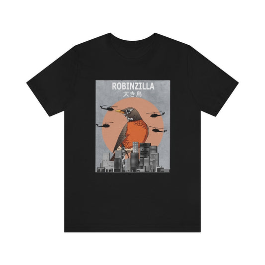 Robinzilla American robin funny backyard bird lover tee