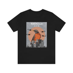 Robinzilla American robin funny backyard bird lover tee