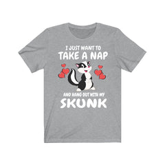 Nap All Day And Hang Out With My Skunk Shirt - skunk print design
