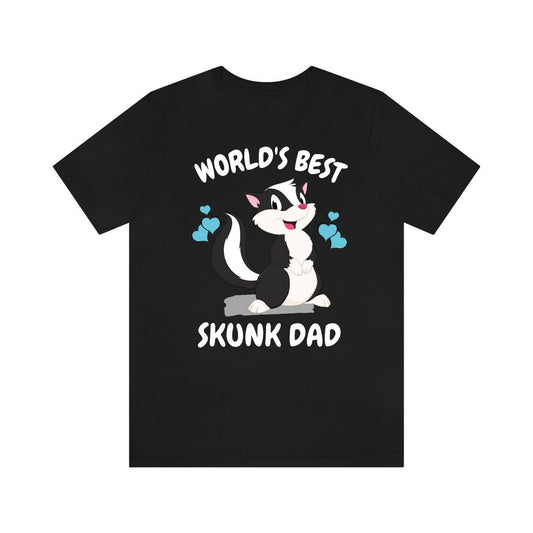 Worlds best skunk dad funny pet skunk owner exotic pet tee
