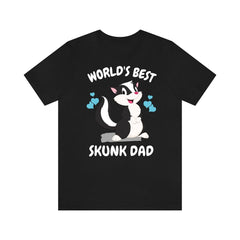 Worlds best skunk dad funny pet skunk owner exotic pet tee
