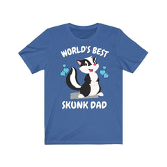 Worlds best skunk dad funny pet skunk owner exotic pet tee