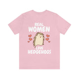 Real Women Love Hedgehogs Shirt, Hedgehog Lover Shirt, Hedgehog Shirt, Hedgehog Owner Gift, Hedgehog Girl T-Shirt Image 2