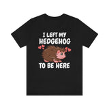 I Left My Hedgehog To Be Here Shirt, Hedgehog Lover Shirt, Hedgehog Shirt, Hedgehog Owner Gift, Hedgehog Boy Girl T-Shirt Image 1