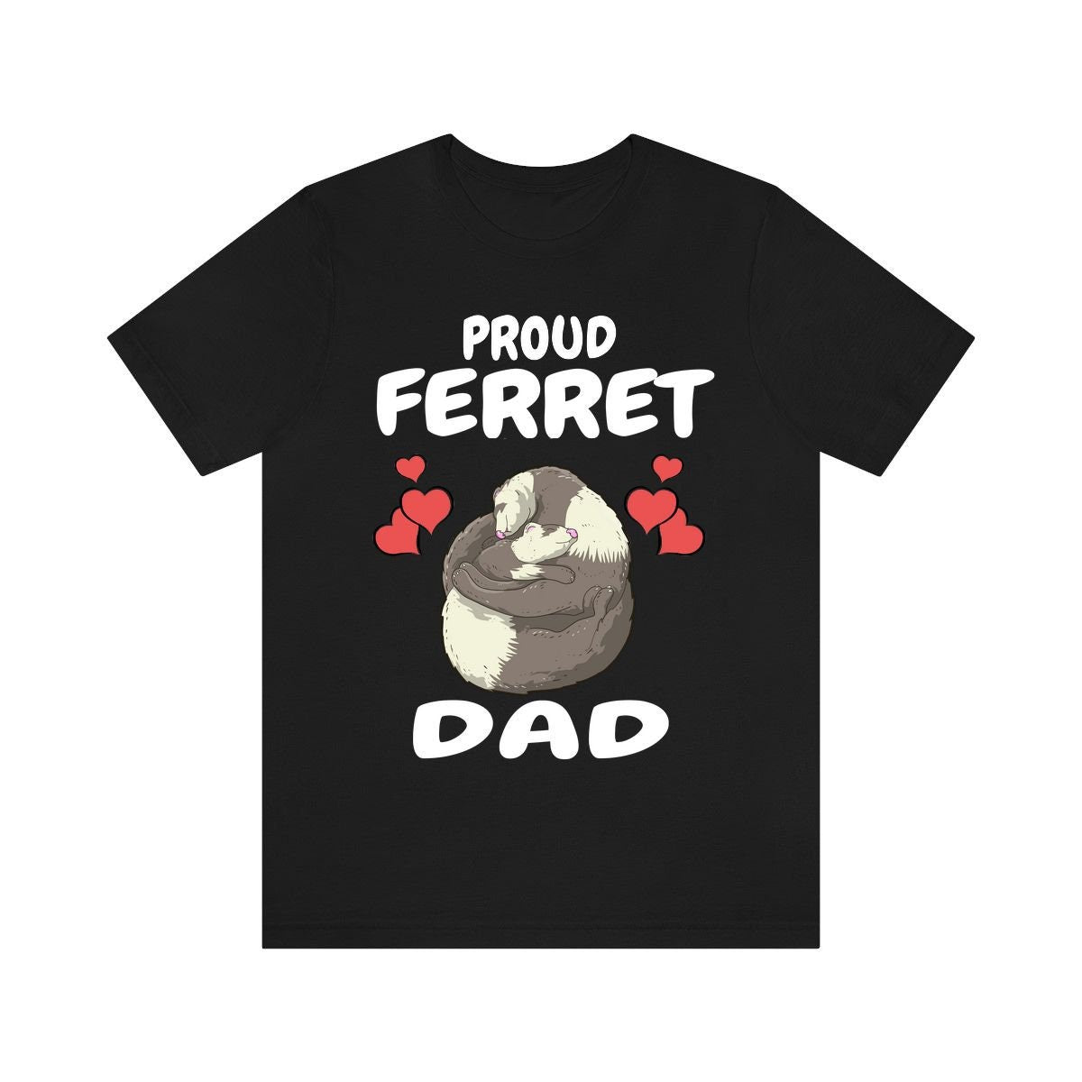 Proud Ferret Dad Shirt, Ferret Lover Shirt, Cute Ferret Shirt, Ferret Owner Gift, Animal Ferret Boy Shirt Image 1