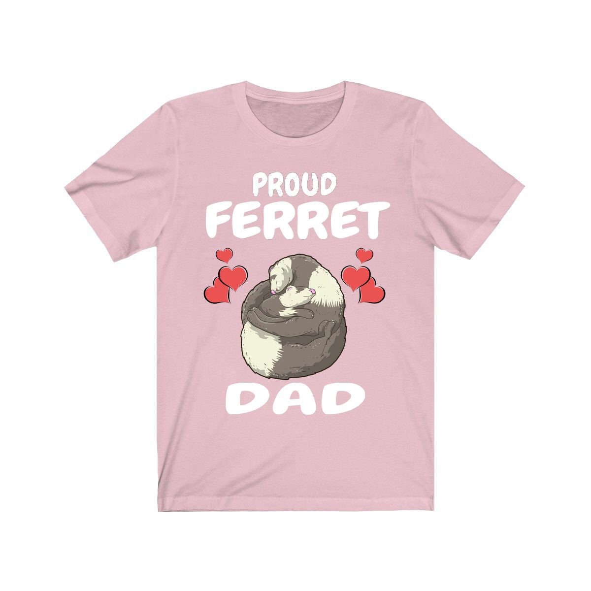 Proud Ferret Dad Shirt, Ferret Lover Shirt, Cute Ferret Shirt, Ferret Owner Gift, Animal Ferret Boy Shirt Image 4